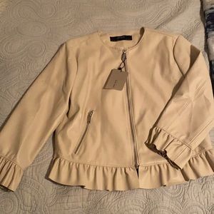 Zara faux leather jacket
